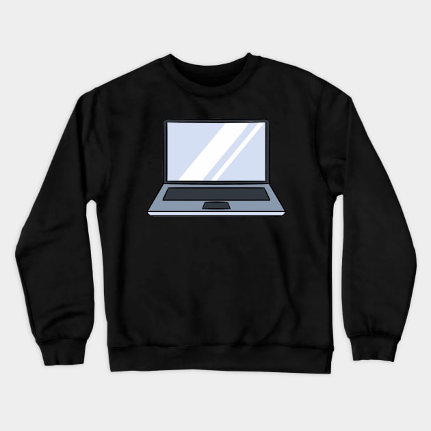 Laptop Computer Crewneck Sweatshirt by fromherotozero